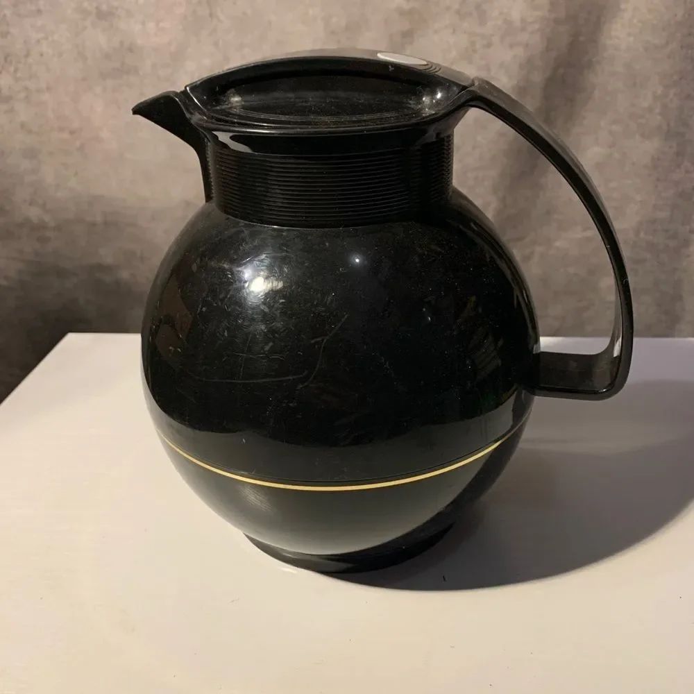 THERMOS Coffee Pot Model 360 Pitcher Carafe Black Vintage West Germany Food Serv